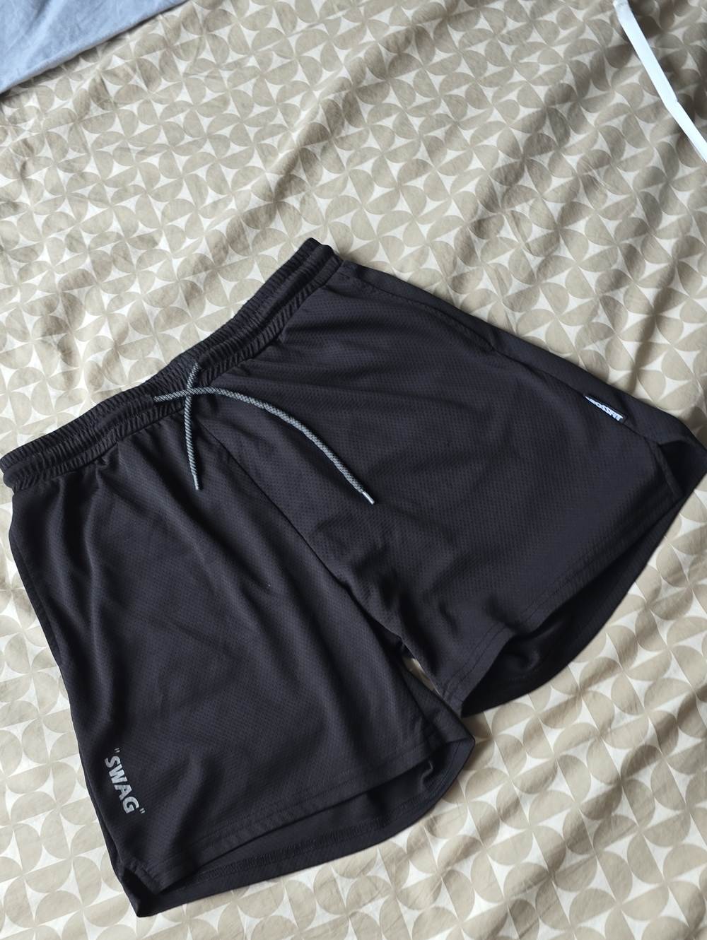SWAG Men's Black Athletic Training Shorts